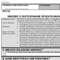 Nowy wzór formularza PIT-16 na 2015 rok