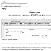 Oświadczenie PIT-2 załącznikiem do rozporządzenia na 2016 r. Czy wiesz jak i kiedy wypełnić?
