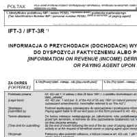 Nowe druki IFT-3/IFT-3R i IFT/A na 2015 rok