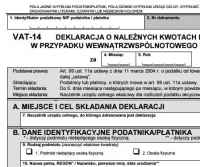 Nowe wzory deklaracji VAT-7, VAT-7K, VAT-7D, VAT-8, VAT-9M, VAT-14