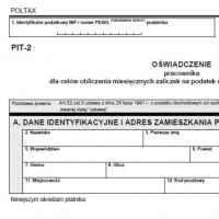 Kto składa oświadczenie PIT-2A - nowy druk w 2017 roku