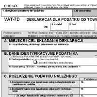 Nowe druki deklaracji VAT od 01.01.2016 r.