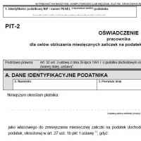 Nowe oświadczenie pracownika PIT-2 na rok 2017