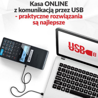 Połącz kasę z komputerem i nie płać za transmisję danych – kasy online z komunikacją przez USB